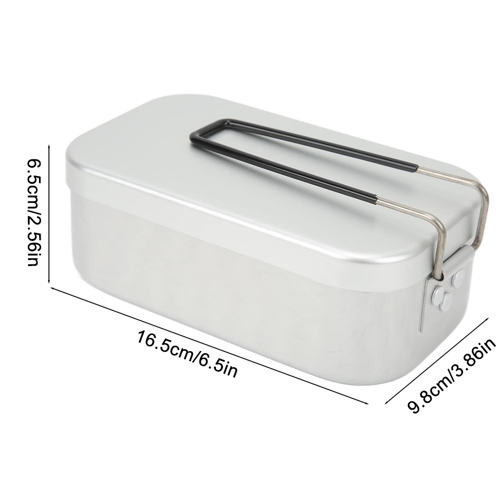 800ML Aluminum Lunch Boxes Out - Camping Cooking Organizer ulasan dan harga