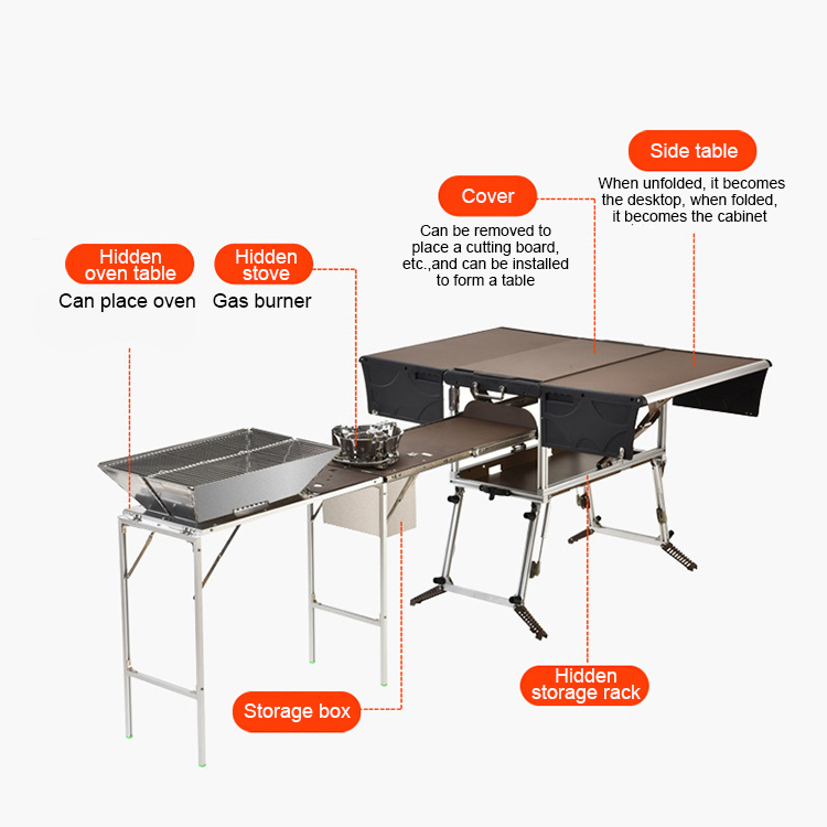 Portable Mobile Kitchen for Ca - Quality Camping Cooking Set ulasan dan harga