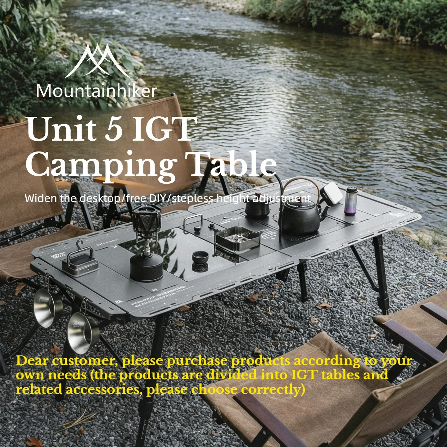 MOUNTAINHIKER New IGT Table 5  - Camping Cooking Table ulasan dan harga